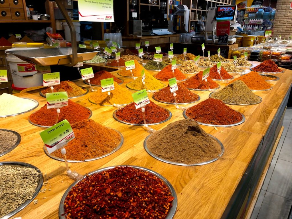 A variety of spices.